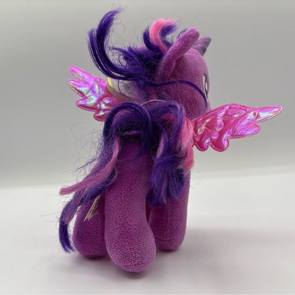 Twilight Sparkle My Little Pony Ty Beanie Baby Tags 7" Plush 2014 Pink Purple - Picture 4 of 12